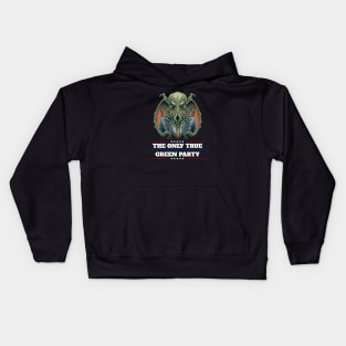 Cthulhu For President USA 2024 Election - The Only Green Party Kids Hoodie